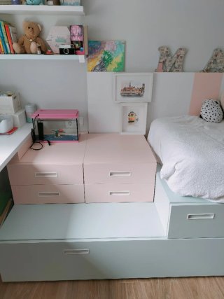 Dormitorio infantil con almacenaje