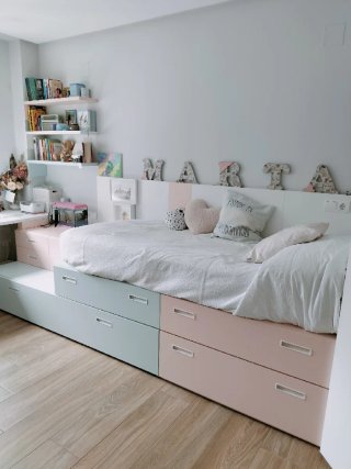 Dormitorio infantil con almacenaje