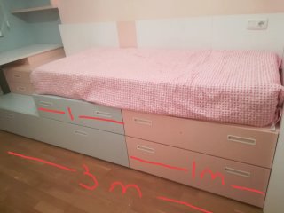 Dormitorio infantil con almacenaje