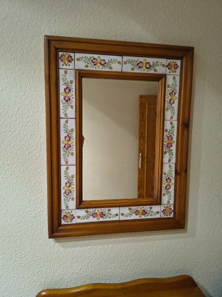 Cabezal,mesita,comoda y espejo para cama de 90
