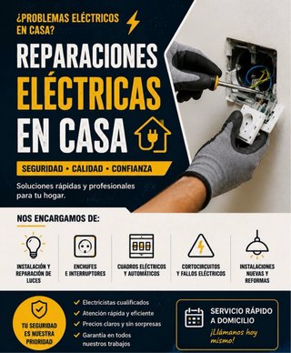 Reparaciones eléctricas a domicilio