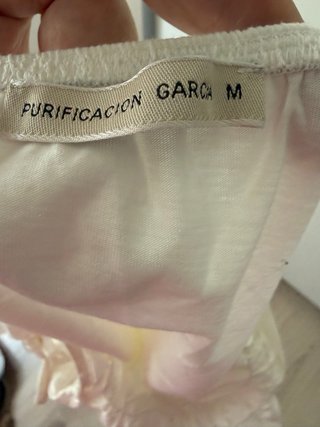 Top blanco bordado Purificación García T. M