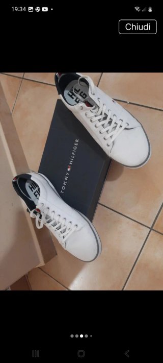 Scarpe Tommy Hilfiger bianche uomo