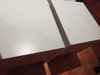 Coppia comodini Malm Ikea bianchi