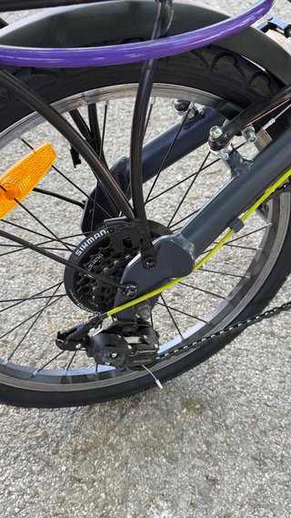 Bicicleta plegable gris