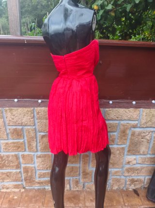 Vestido eventos invitada rojo talla pequeño