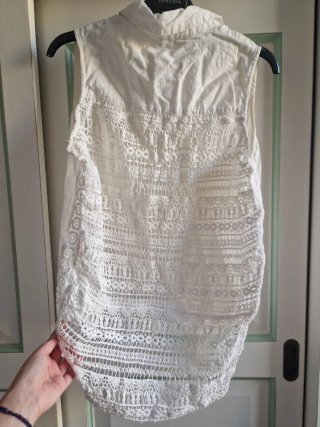 Camicia Nuna Lie traforata bianca