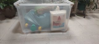 Caja de plástico para hámster/cobaya con accesorio
