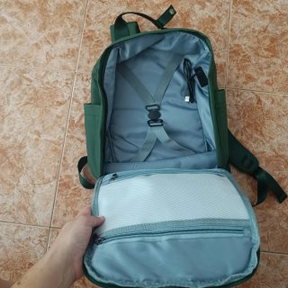 Mochilas verdes para viaje.