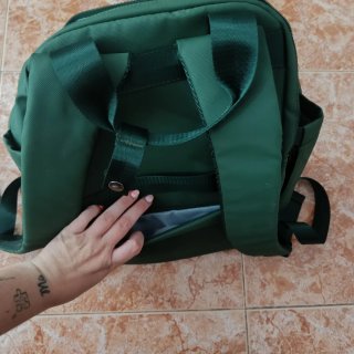Mochilas verdes para viaje.