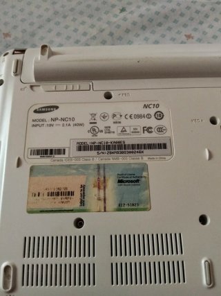 Mini portátil Samsung NC10 Blanco