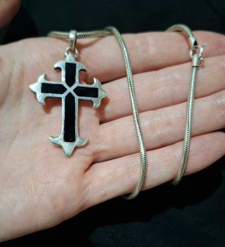 Cruz Gótica Plata 925