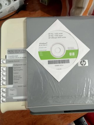 Impresora HP Beige y gris