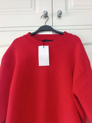 Vestido Zara Punto Rojo Talla M