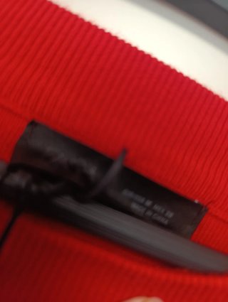 Vestido Zara Punto Rojo Talla M