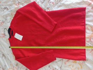Vestido Zara Punto Rojo Talla M