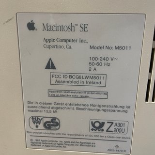 Macintosh SE M5011 Vintage Decoración