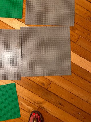 Lego Placas Base Azul, Verde y Gris