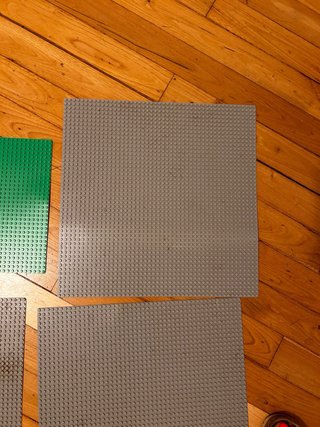 Lego Placas Base Azul, Verde y Gris