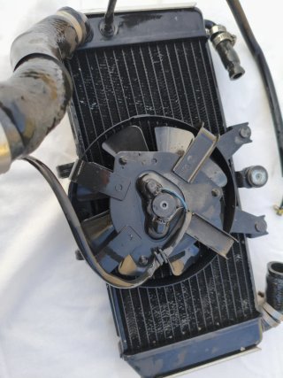 Radiador Yamaha FZS 600 Fazer de 1998.