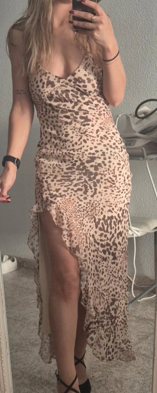 Vestido Leopardo Talla XS Nuevo