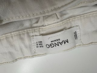 Pantalón campana blanco