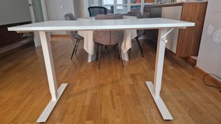 Escritorio IKEA TROTTEN elevable blanco 120x70 cm