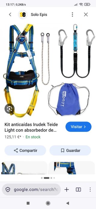 Arnés escalada profesional Irudek
