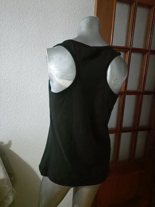 Camiseta sin mangas con frase sarcástica