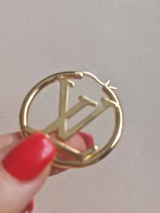 Pendientes Louis Vuitton dorados