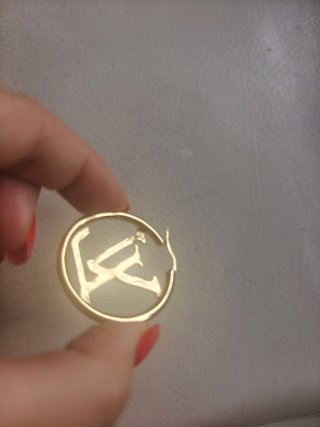 Pendientes Louis Vuitton dorados