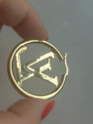 Pendientes Louis Vuitton dorados