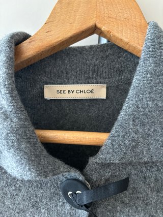 See by Chloe cárdigan punto gris