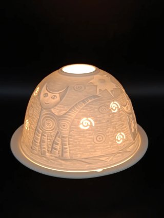 Velero de porcelana biscuit