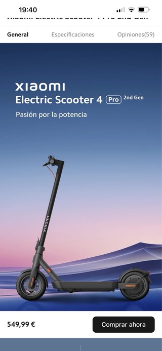Xiaomi Elétrico Scooter 4 Pro (2ª Geração)