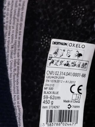 Casco Oxelo Patinete Negro