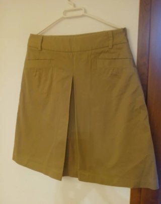 Falda Mango Talla 42 Verde Oliva