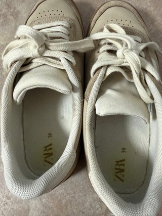 Deportivas Zara Beige Talla 36