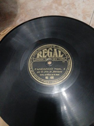 Lote 5 Discos Pizarra 78rpm Flamenco Español