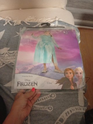 Disfraz Elsa Frozen Disney Talla M (7-8 años)