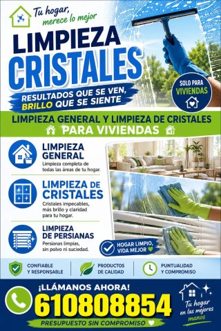 Servicio limpieza cristales