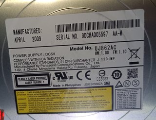 Grabadora DVD/CD Interna Panasonic UJ862