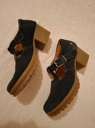 Sandalias ART tacón negras talla 38