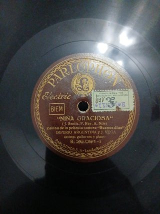 Lote 9 discos pizarra 78rpm