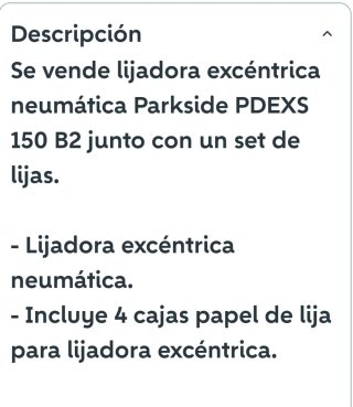 Lijadora Neumática Parkside PDEXS 150 B2