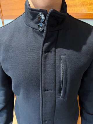 Americana larga azul