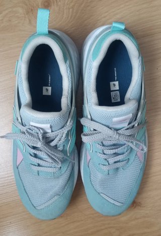 Zapatillas New Balance 38.5 Azul/Verde