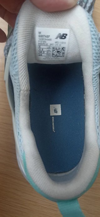 Zapatillas New Balance 38.5 Azul/Verde
