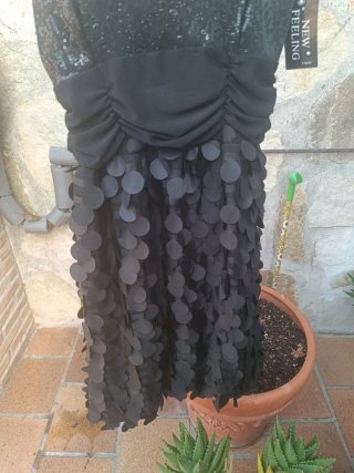 Vestido fiesta lentejuelas New Feeling
