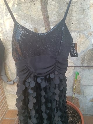 Vestido fiesta lentejuelas New Feeling